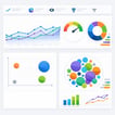 Clean dashboard interface displaying AI search visibility metrics and brand positioning data